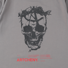 ARTCHENY / Skull Life and Death Tee ART by Sora Aota/K2 - Gray