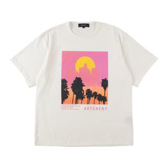 ARTCHENY / Los Angeles Sunset Tee - White