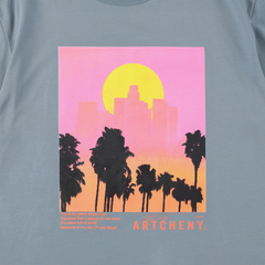 ARTCHENY / Los Angeles Sunset Tee Blue